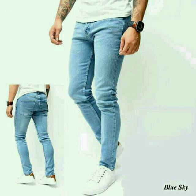 AIRBLACK DENIM TERLARIS / 784 VICTORY celana jeans black panjang skinny semi slimfit cowo / cowok /