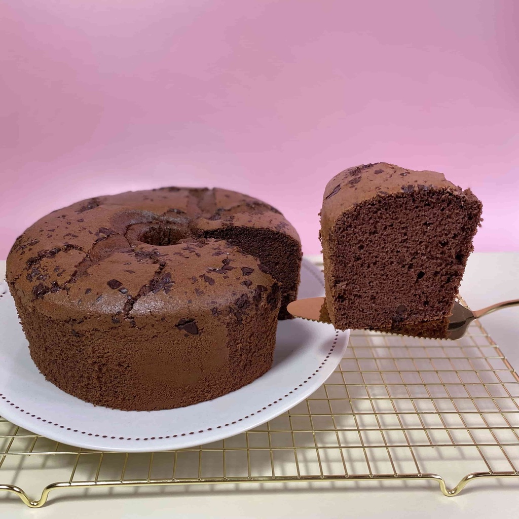 

chiffon cake chocolate less sugar olive oil enak murah nyoklat