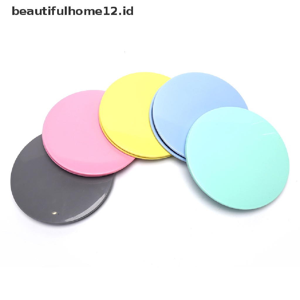 【beautifulhome12.id】 2PCS Gliding Discs Slider Fitness Disc Exercise Sliding Plate For Yoga Gym Core  .