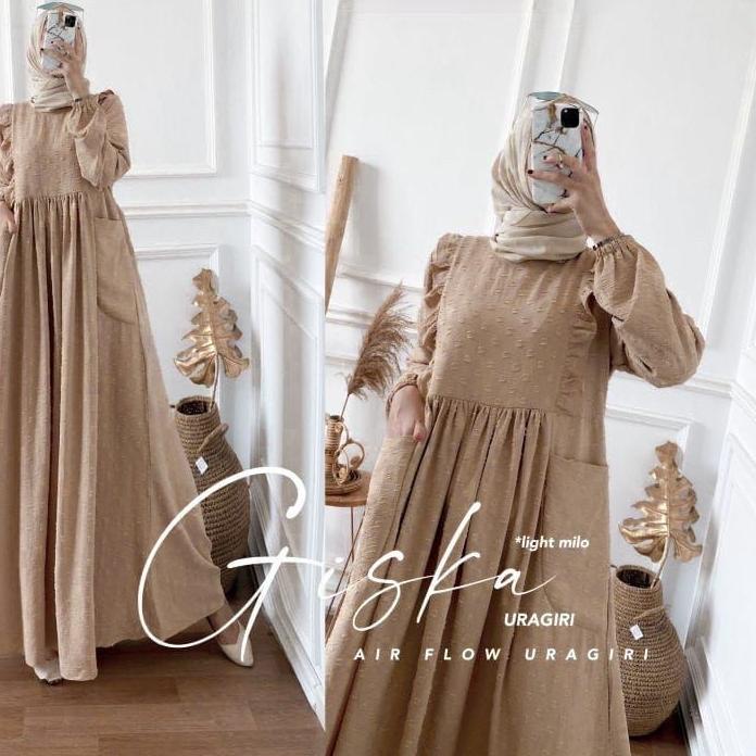 New Giska Dress Crincle Uragiri  Jumbo