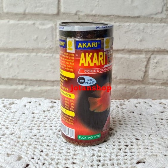 AKARI RED PARROT makanan pakan cichlid pelet pellet mini ikan hias