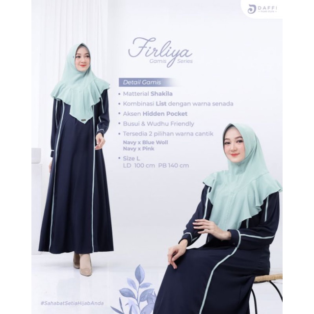 Gamis Firliya Daffi gamis cantik kekinian berkualitas ORI daffi ready stok
