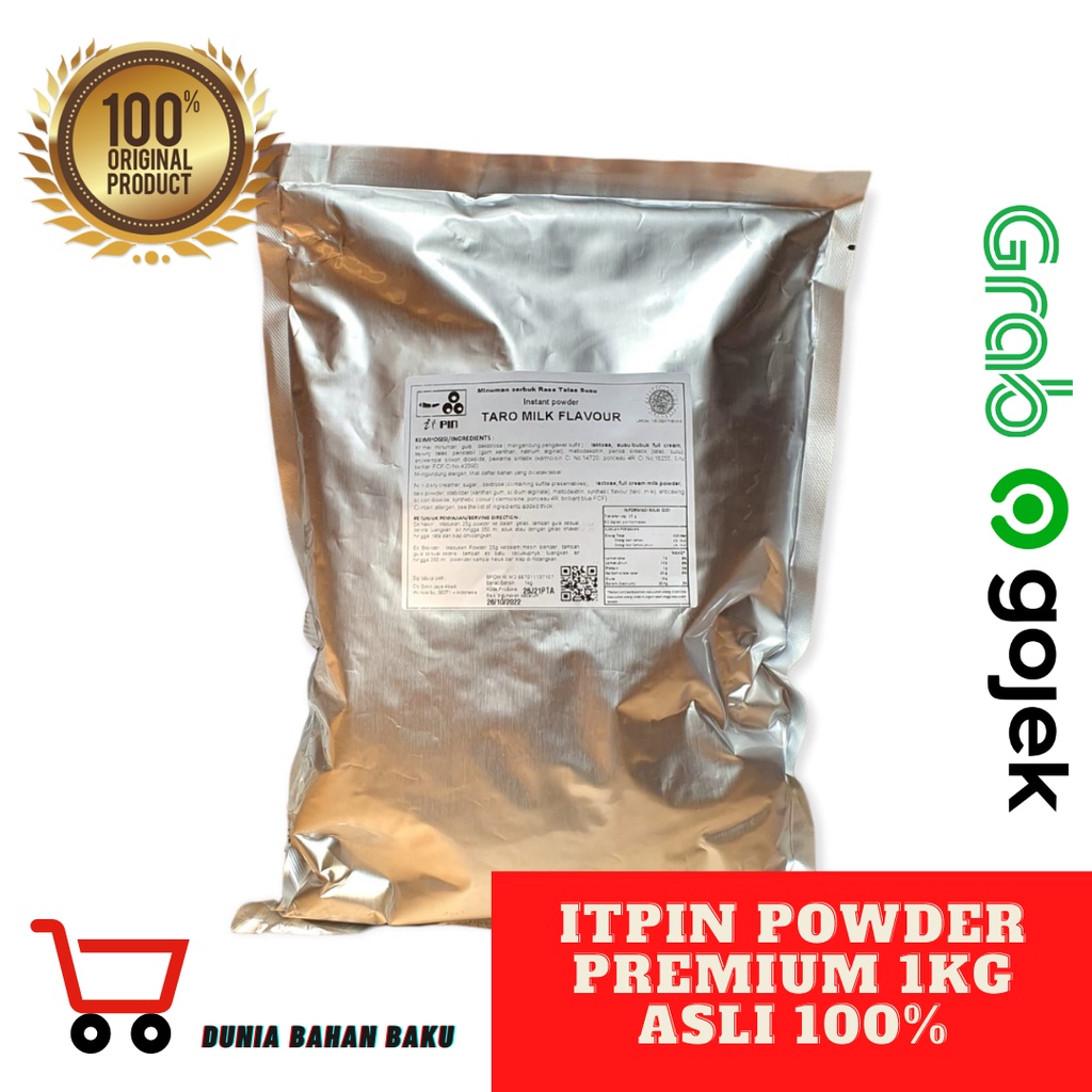 Itpin Matcha Green Tea Powder Premium 1kg 100% Ori