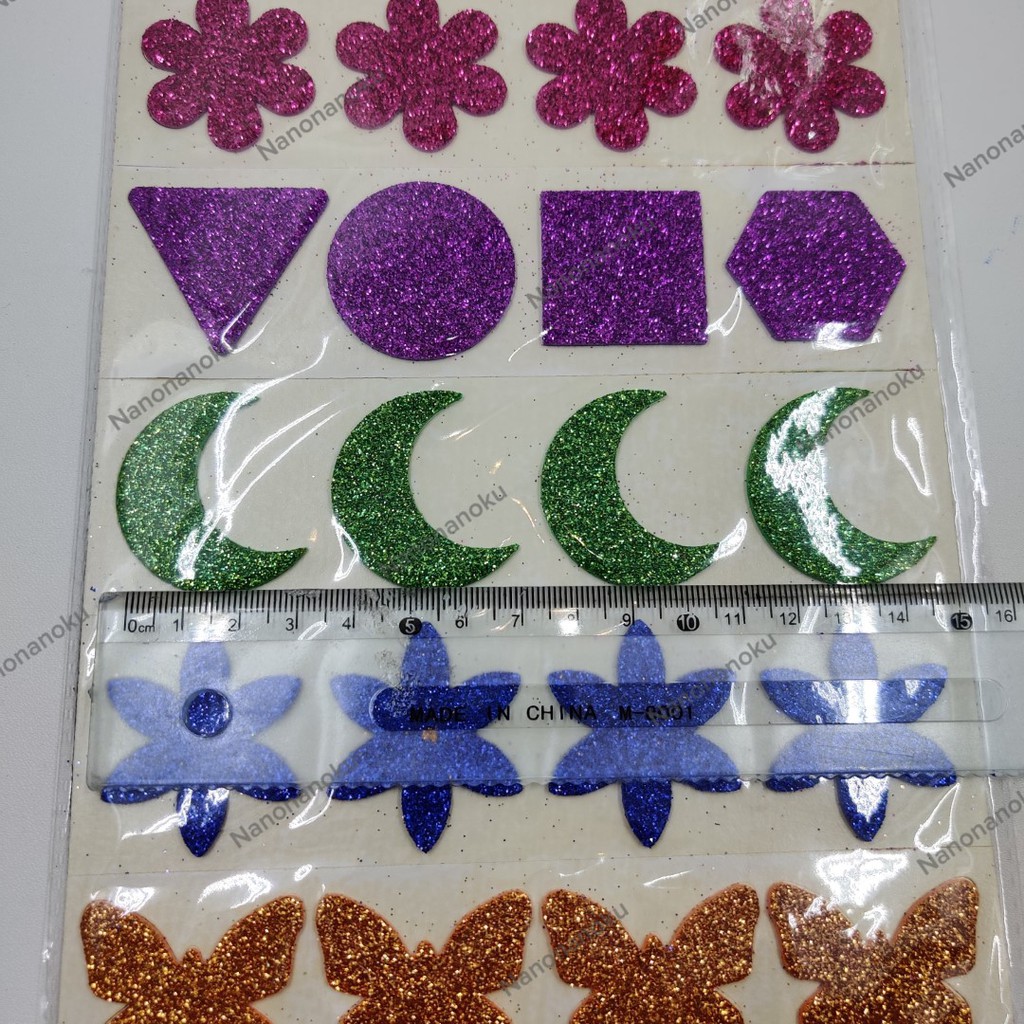 Busa Glitter Art Foam Bentuk Motif Craft DIY