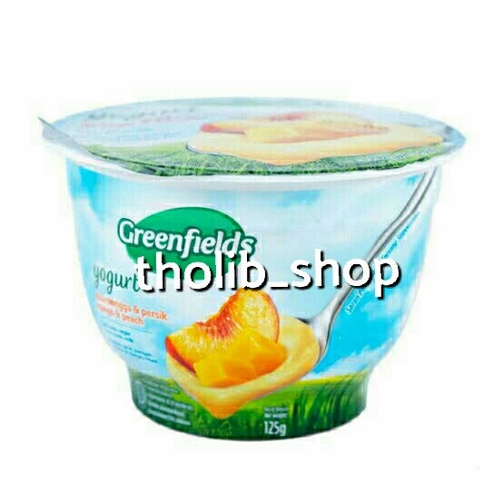 

greenfields yogurt stirred mango & peach 125gr