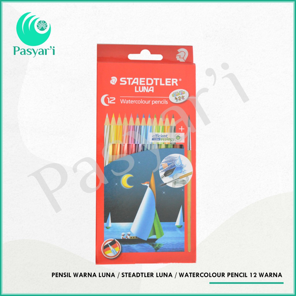 

Pensil warna Luna Panjang / Steadtler Luna / Watercolour pencil 12 warna