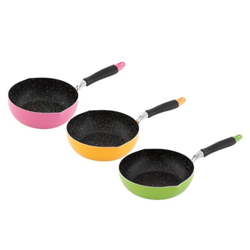 PANCI WAJAN TUMIS MARBLE COATING WOK PAN  CYPRUZ ALUMINIUM COATING