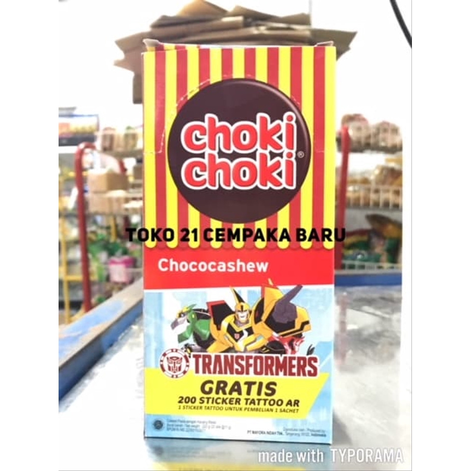 

Choki Choki Chococashew 1 BOX isi 20 PCS | Coklat Cokelat ChokiChoki Murah Promo