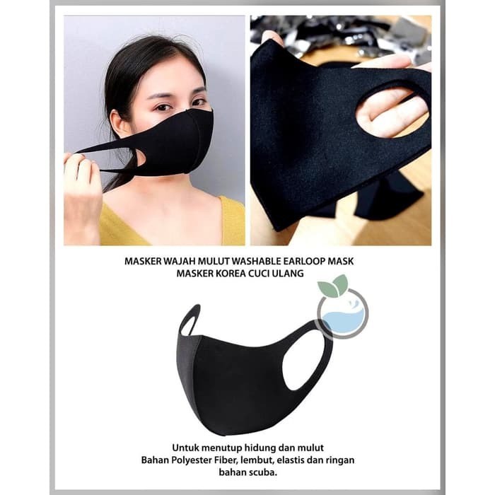 Masker Scuba Gramasi Masker Kain Masker Korea Antivirus Debu Bakteri