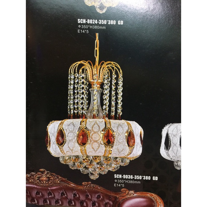 LAMPU GANTUNG HIAS KRISTAL KLASIK RUANG TAMU 5 LAMPU MEWAH