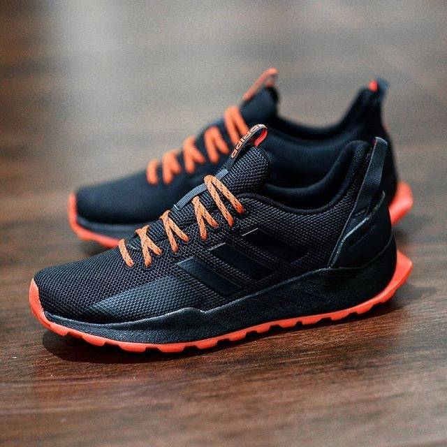 Adidas Questar Trail Fullblack Sole Orange