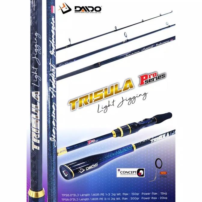 ALAT PANCING JORAN DAIDO TRISULA PRO LIGHT JIGGING SERIES 180CM PE1-3 PE2-4 SALE