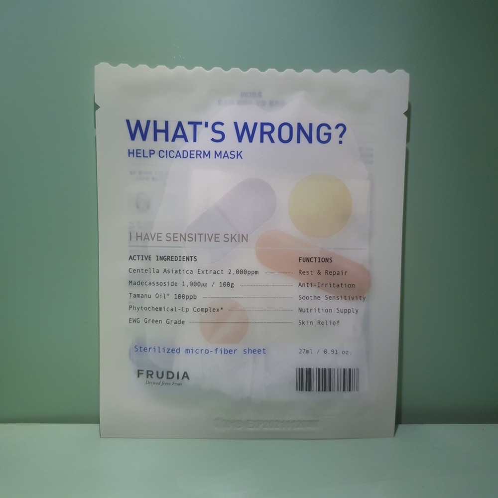 [Frudia] What's Wrong Help Cicaderm Sheet Mask