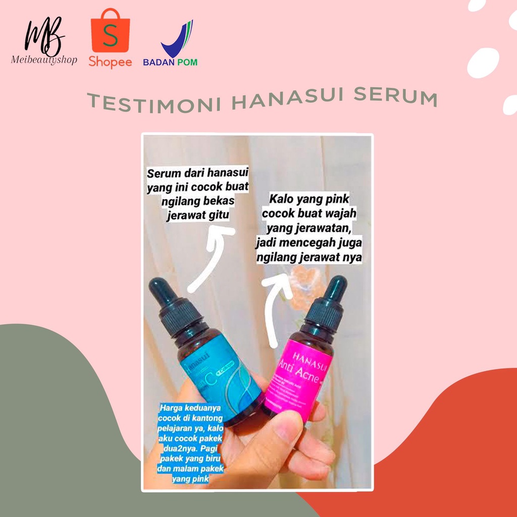 Hanasui ✔️BPOM Power Serum | Whitening Gold Vit C Collagen Anti Acne Propolis