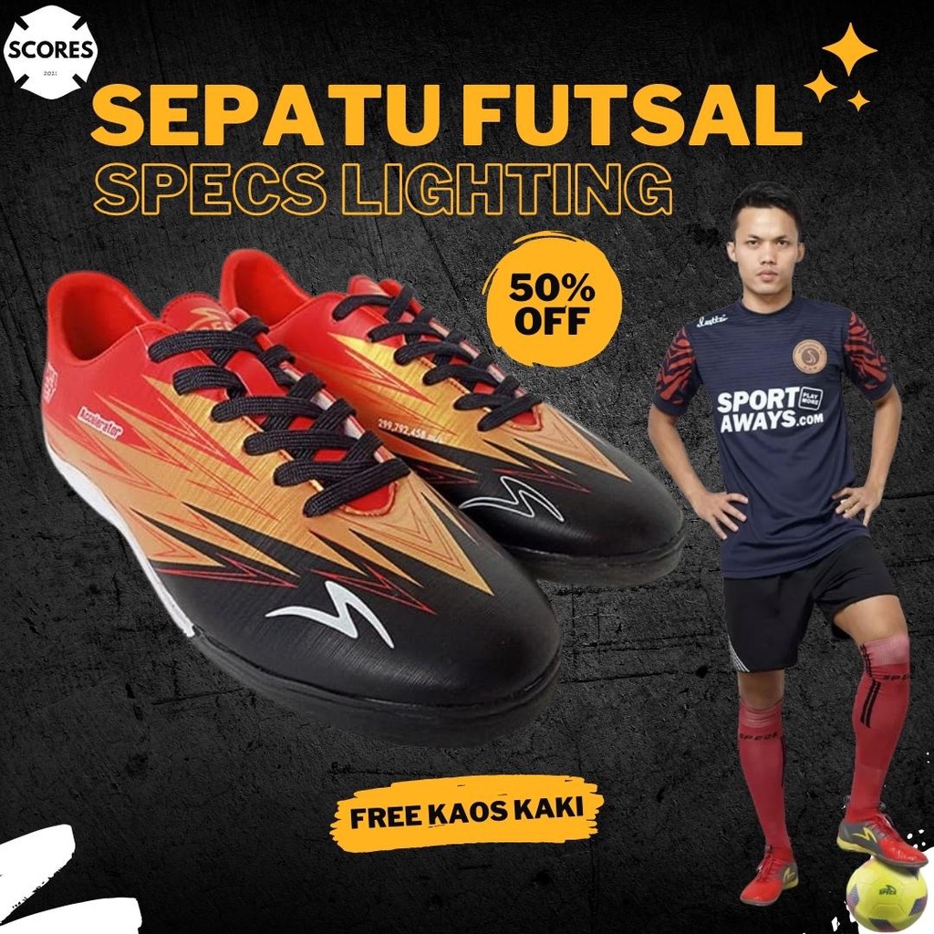 Sepatu Spatu Futsal Specs Accelerator Lightspeed ii 2 3 LS Reborn FG Alpha Elite Pro Garuda Attack S