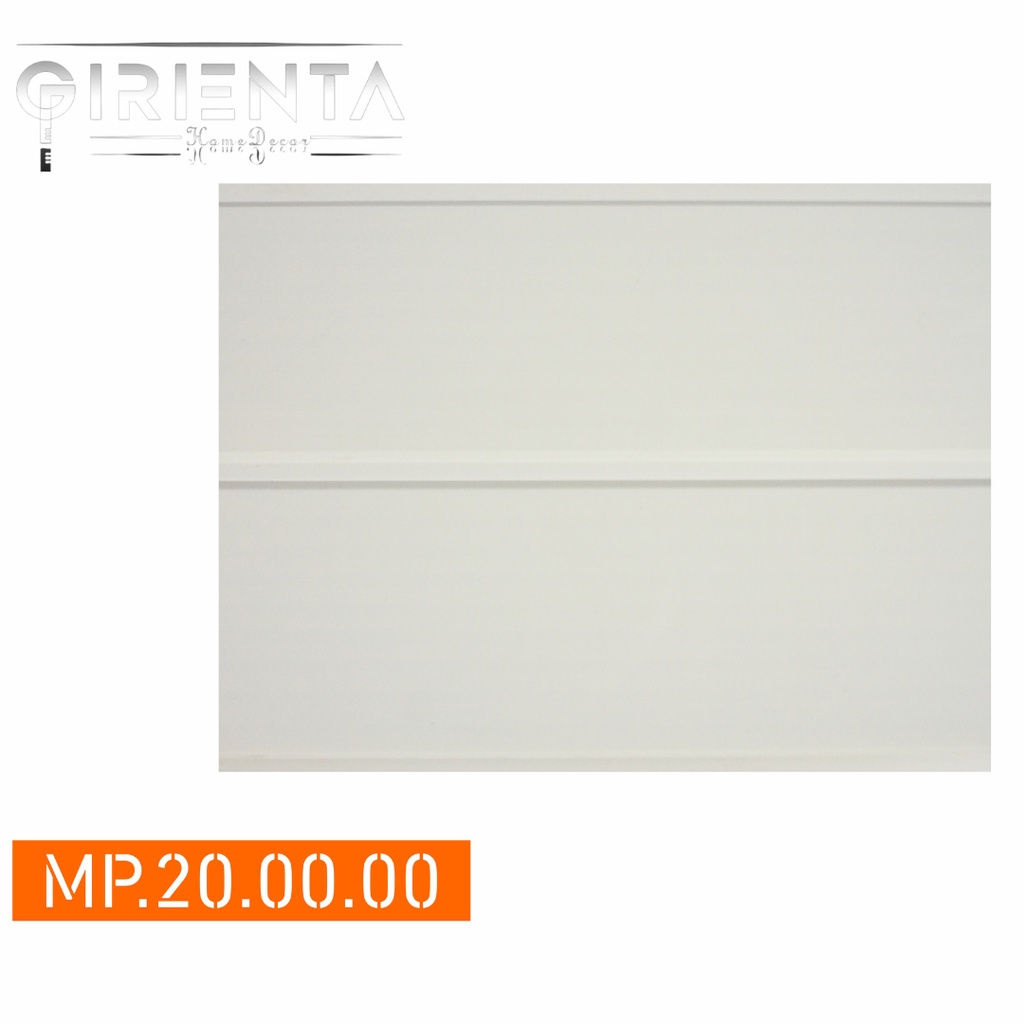 Plafon PVC Putih MP.20.00.00 Lebar 20cm Modern