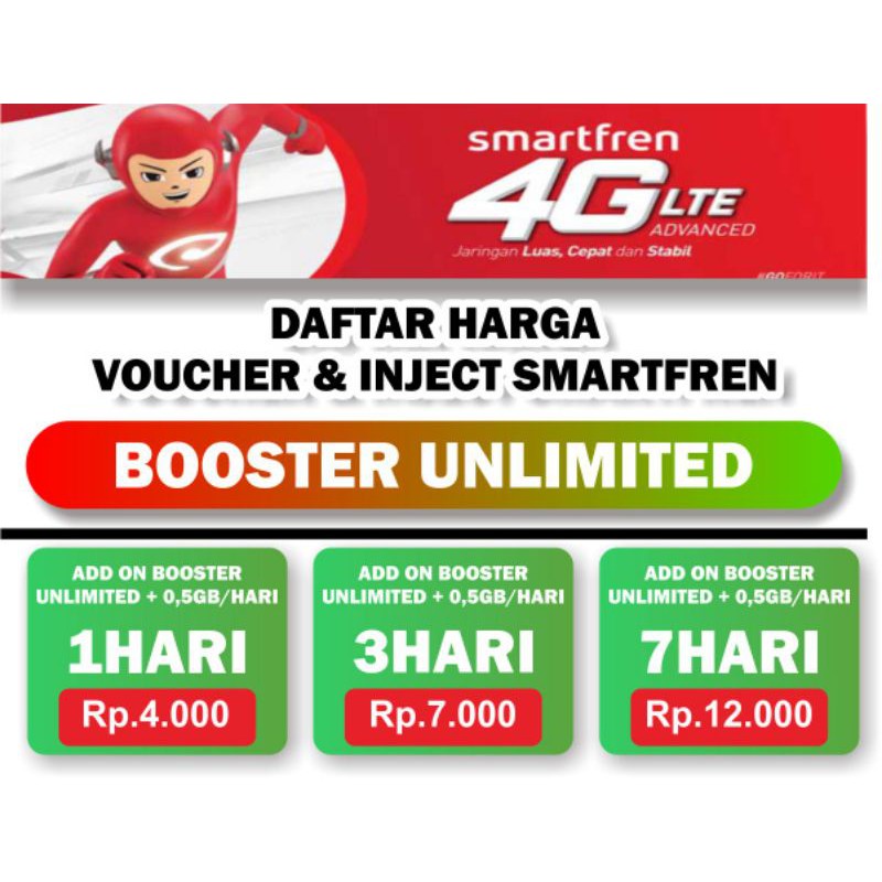 Cara Daftar Booster Unlimited Smartfren - Daftar Harga ...