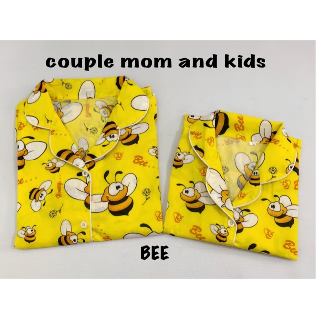 Piyama BEE bisa couple pasangan mom kids and family