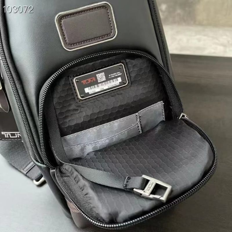 tas tumi fife slim alpha bravo slingbag hitam bodybag cowok