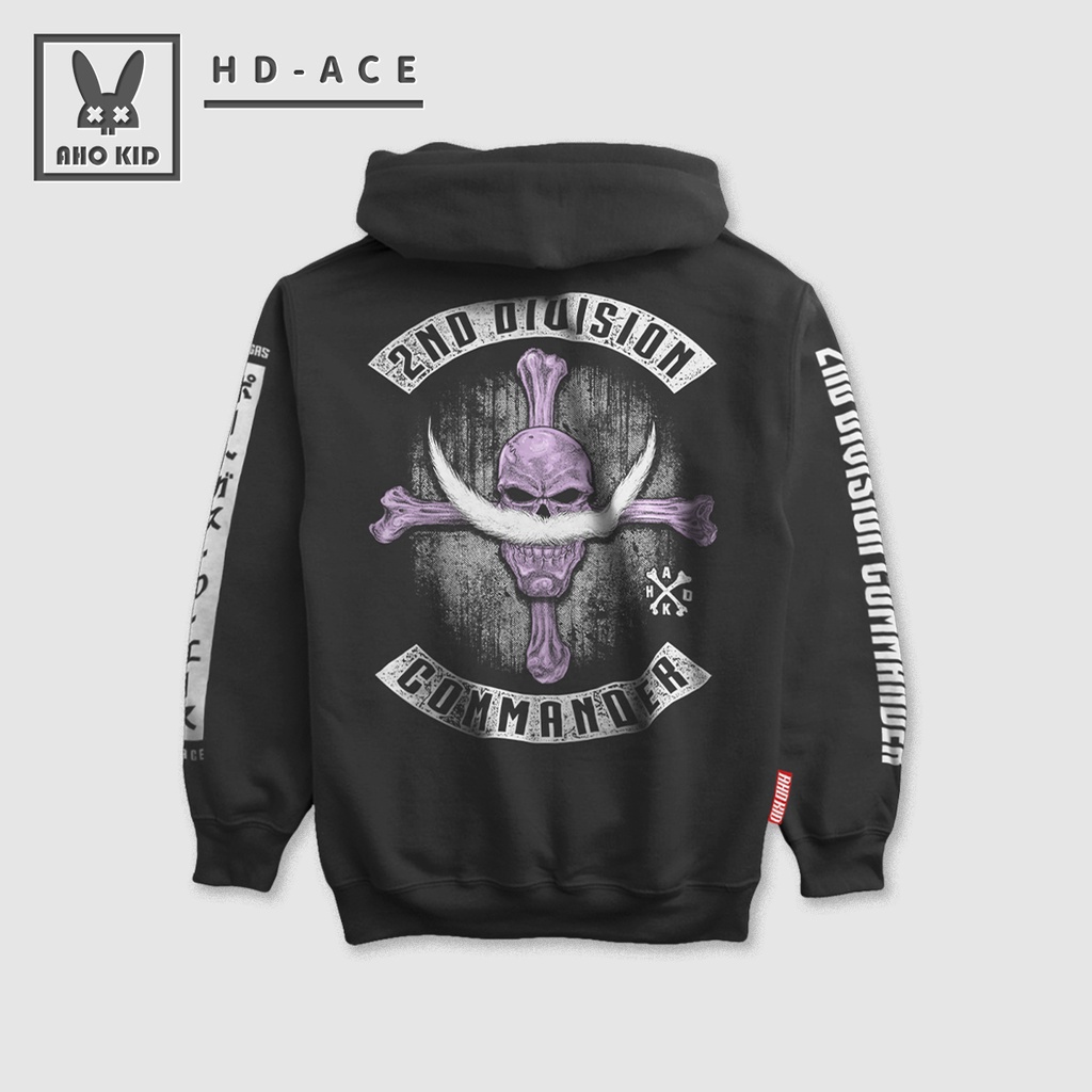 Aho Kid Original | Hoodie Anime One Piece - Jolly Roger 2nd Division Commander