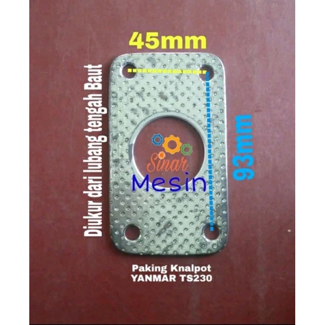Paking Knalpot Silencer YANMAR TS190/TS230 Paking Muffler TS-190/TS-230
