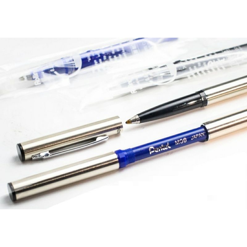 

Rolling Pen Pentel Tr400+Refill Mg8 Set /Bulpen Bl77/ Bulpen tanda tangan / Refill Rs3 Pentel