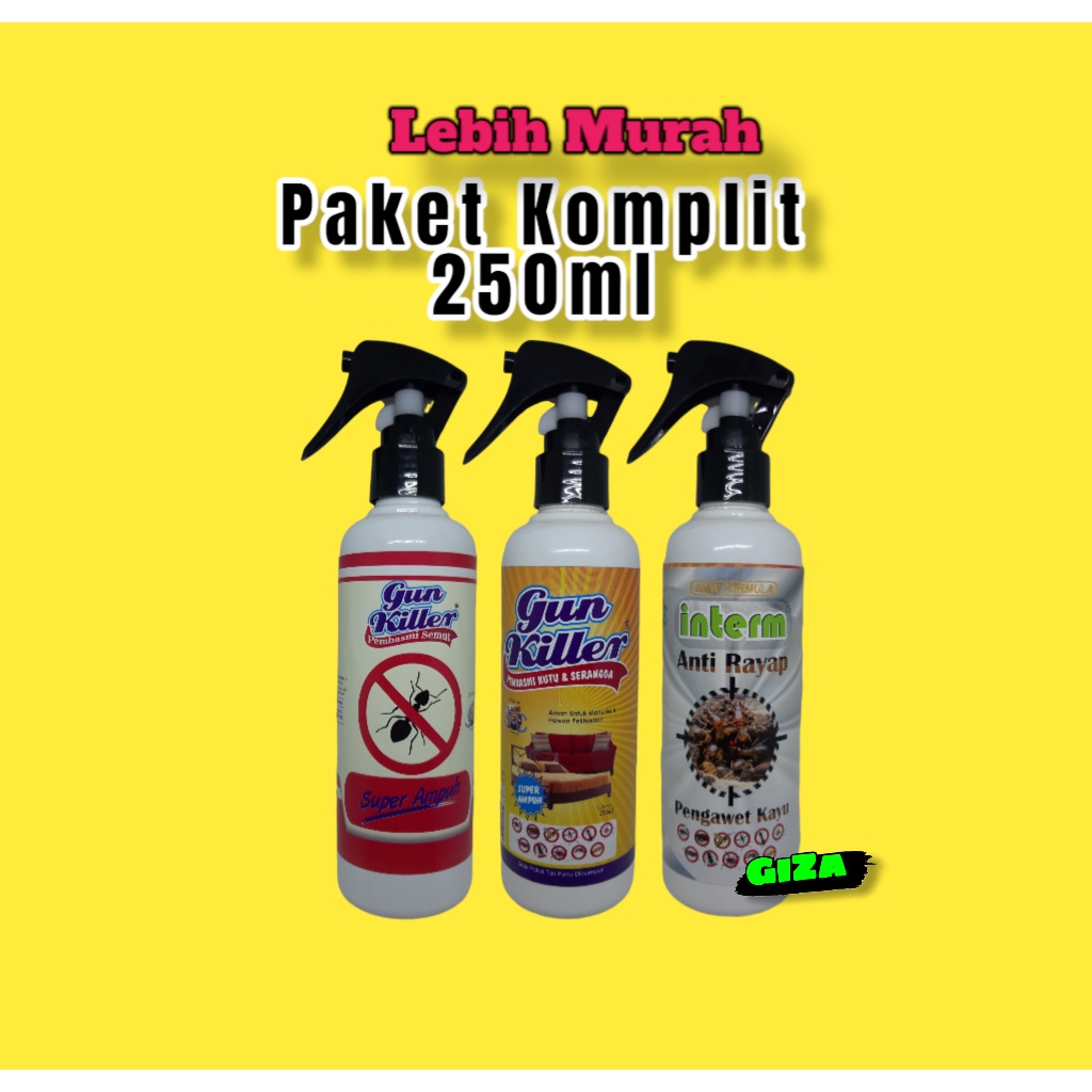Paket Murah Lengkap Gun Killer Obat Pembasmi Hama Rumah Aman Bagi Manusia Tidak Berbau
