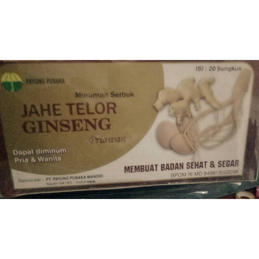 

Instant Jahe Telur Ginseng Penambah Stamina