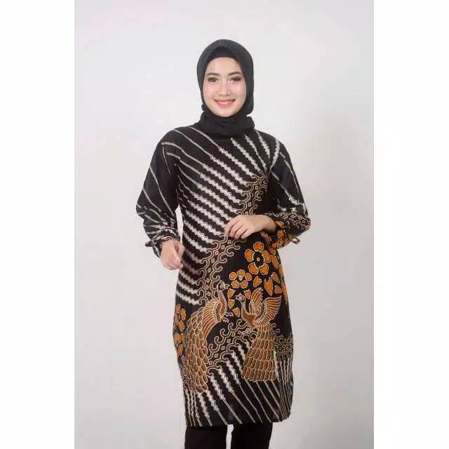 TUNIK BATIK MOTIF DUA MERAK PEKALONGAN