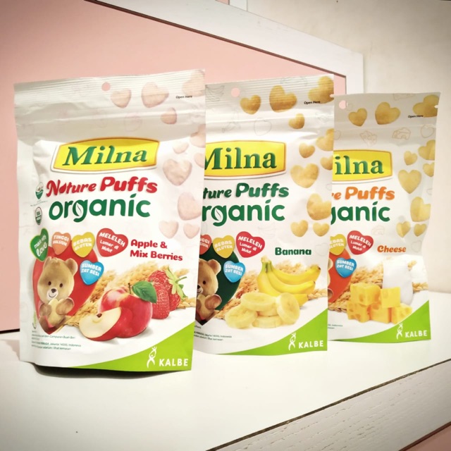 Milna puff organics - snack mpasi