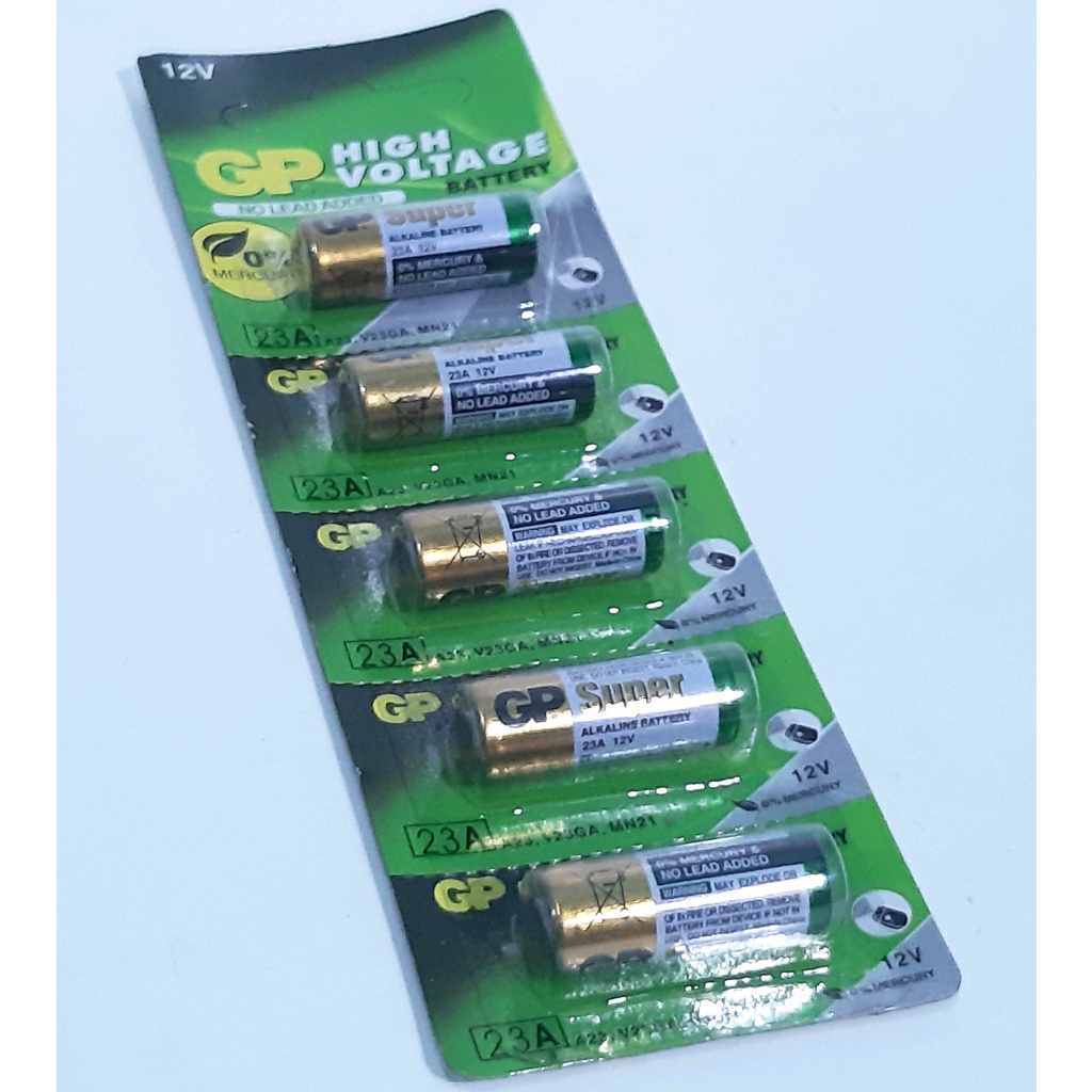 Batterai/Batre Remot Mobil Dan Bell Warless Ultra Alkaline High Voltage GP23AF 12volt Remot Mobil Dan Bell Warless