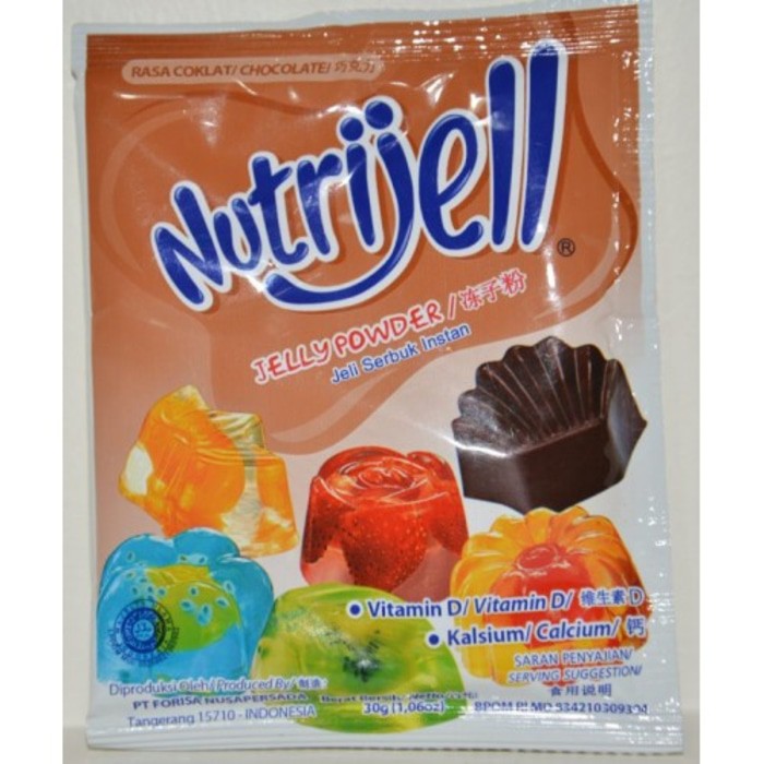 PROMO SHOPEE TERMURAH Nutrijell agar&quot; Jelly Powder Nutrijel ekonomis Rasa coklat chocolate 20 gr