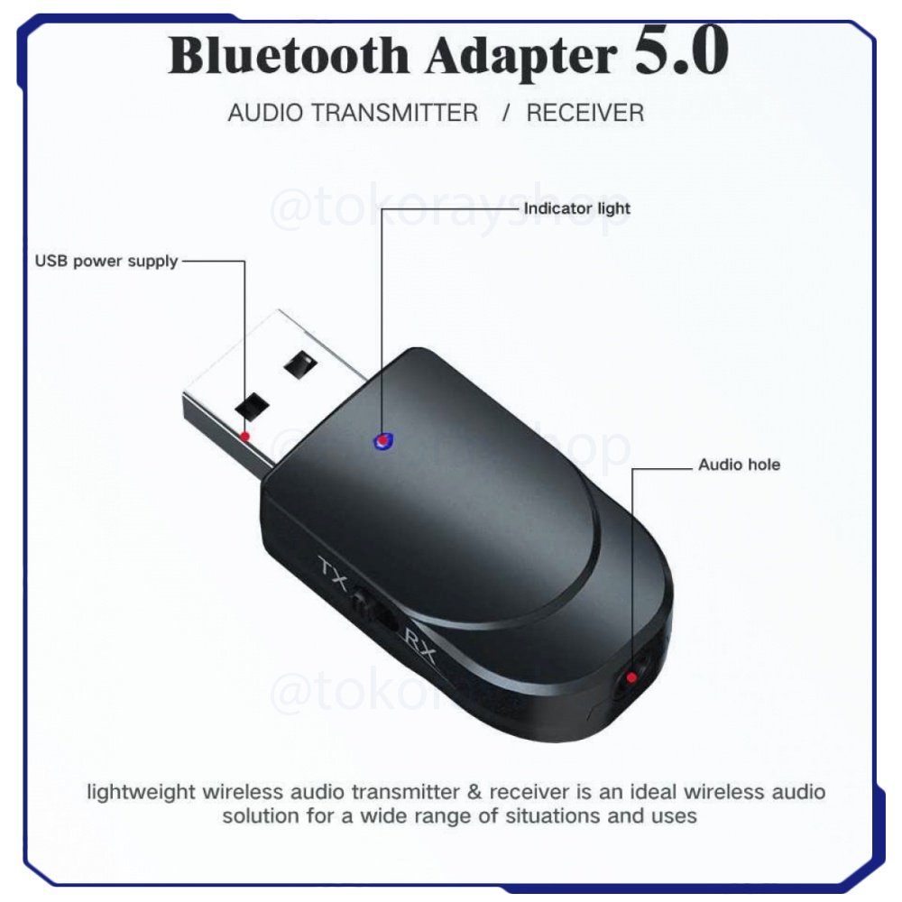 2 in 1 USB Audio Bluetooth 5.0 Transmitter &amp; Receiver - KN330