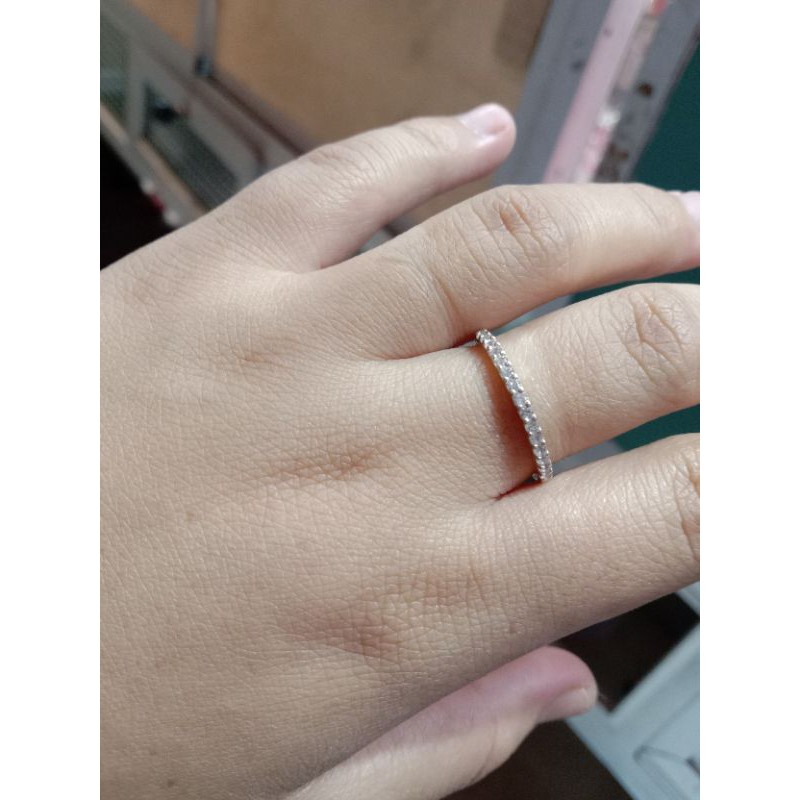 Cincin permata perak