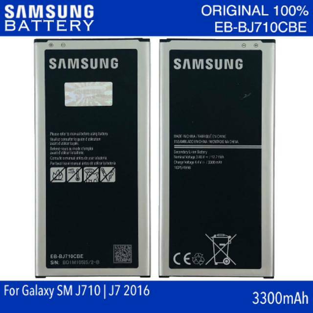 Baterai Batre Samsung Galaxy J710 J7 2106 Batere Samsung EB-BJ710CBE Original Sein 100%