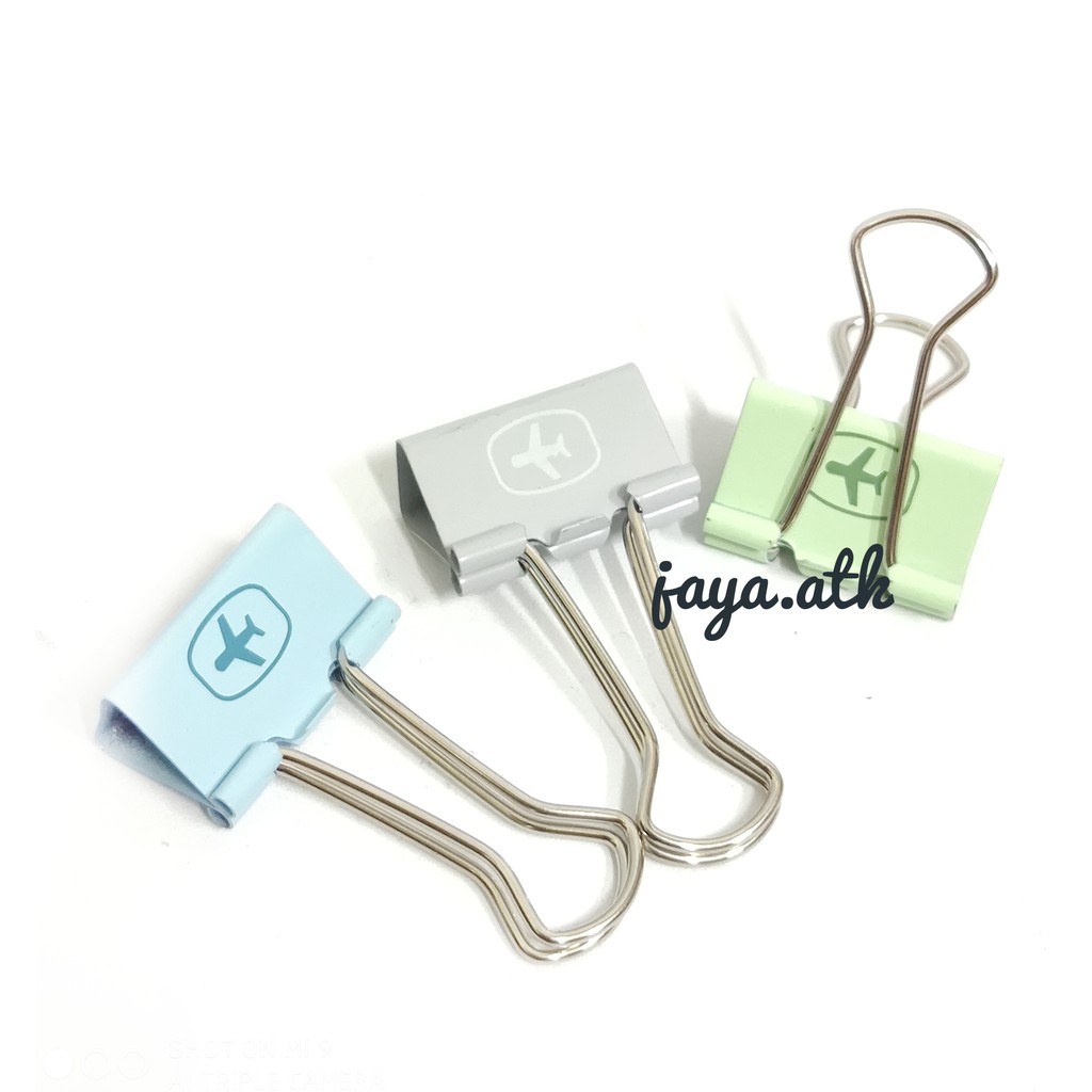 Binder Clip / Penjepit Kertas / Paper Clip Deli 25 mm Kecil Warna Warni Lucu Deli E-8488