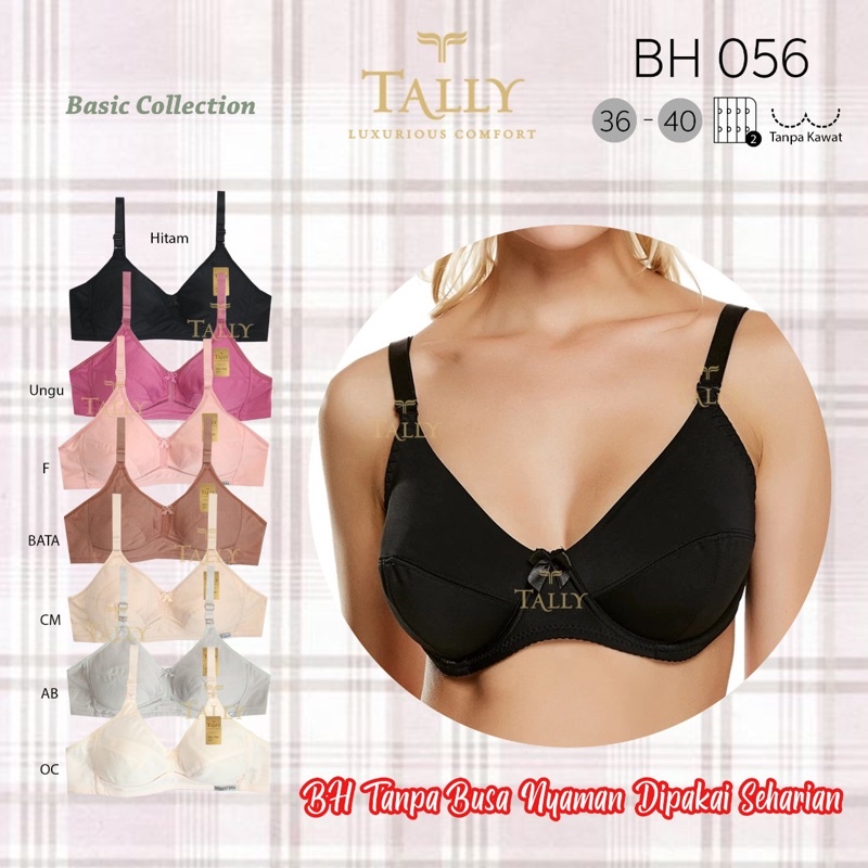 BH | Bra Wanita TALLY 056 Bahan Katun Tanpa Kawat dan Tanpa Busa