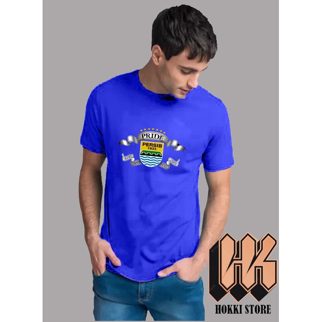 Kaos Tshirt Pria Distro Pride Persib Bandung - Biru Navy , S