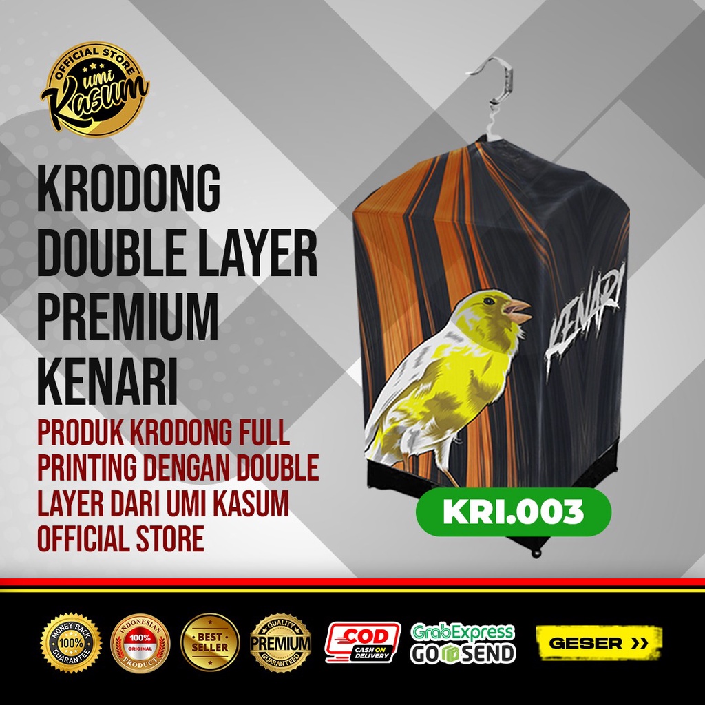 Kerodong Kenari Umi Kasum Double Layer Krodong Kotak | Kandang Kenari No 1 No 2 No 3 Anti Lecek Anti Luntur Murah Berkualitas -  Sangkar Kenari -  Sangkar Burung Kotak Persegi