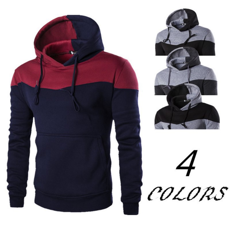 Sweater Kaos Hoodie Slim Fit Casual Lengan Panjang