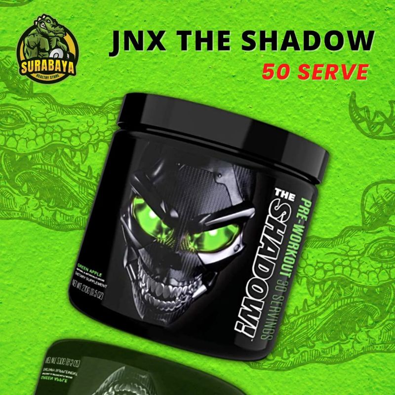 THE SHADOW X ORIGINAL JNX SPORTS PREWORKOUT 30 SERVING NO CURSE COBRALABS 50 SERV FITNESS PWO ON GYM