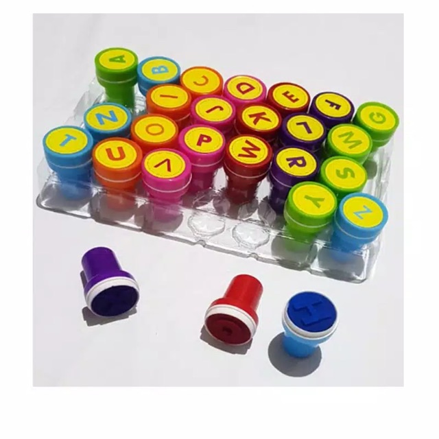 

Mainan cap anak stempel stamp chops reward 26pcs