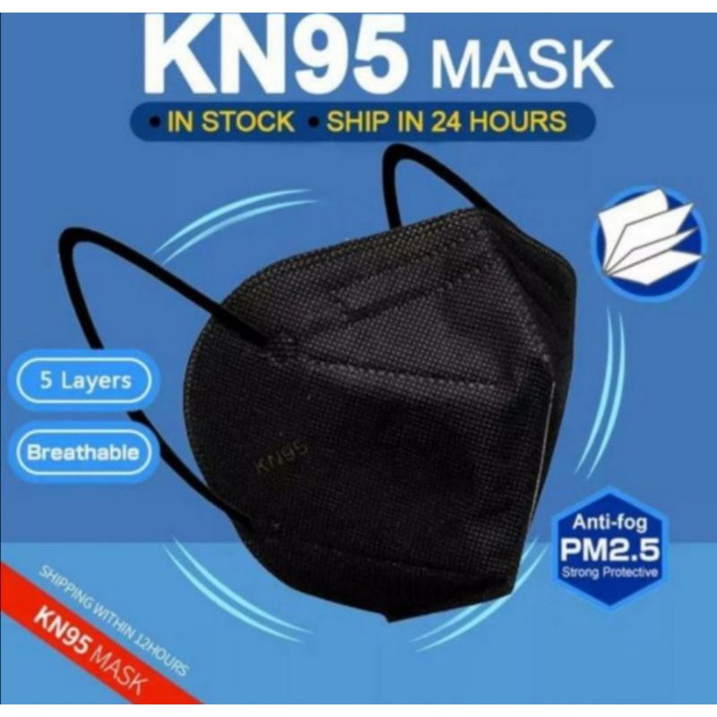 masker kn95 warna hitam