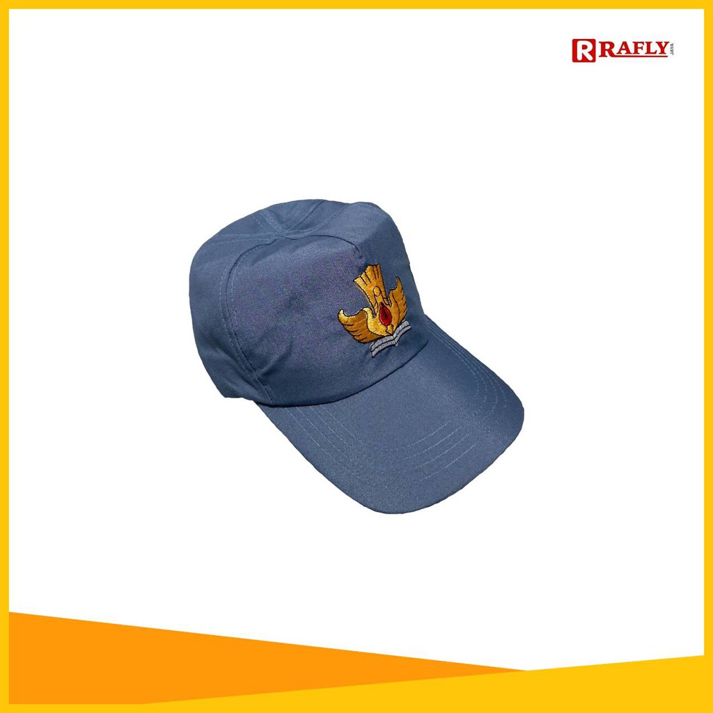 Topi SMA Abu - Seragam SMA / Rafly Jaya