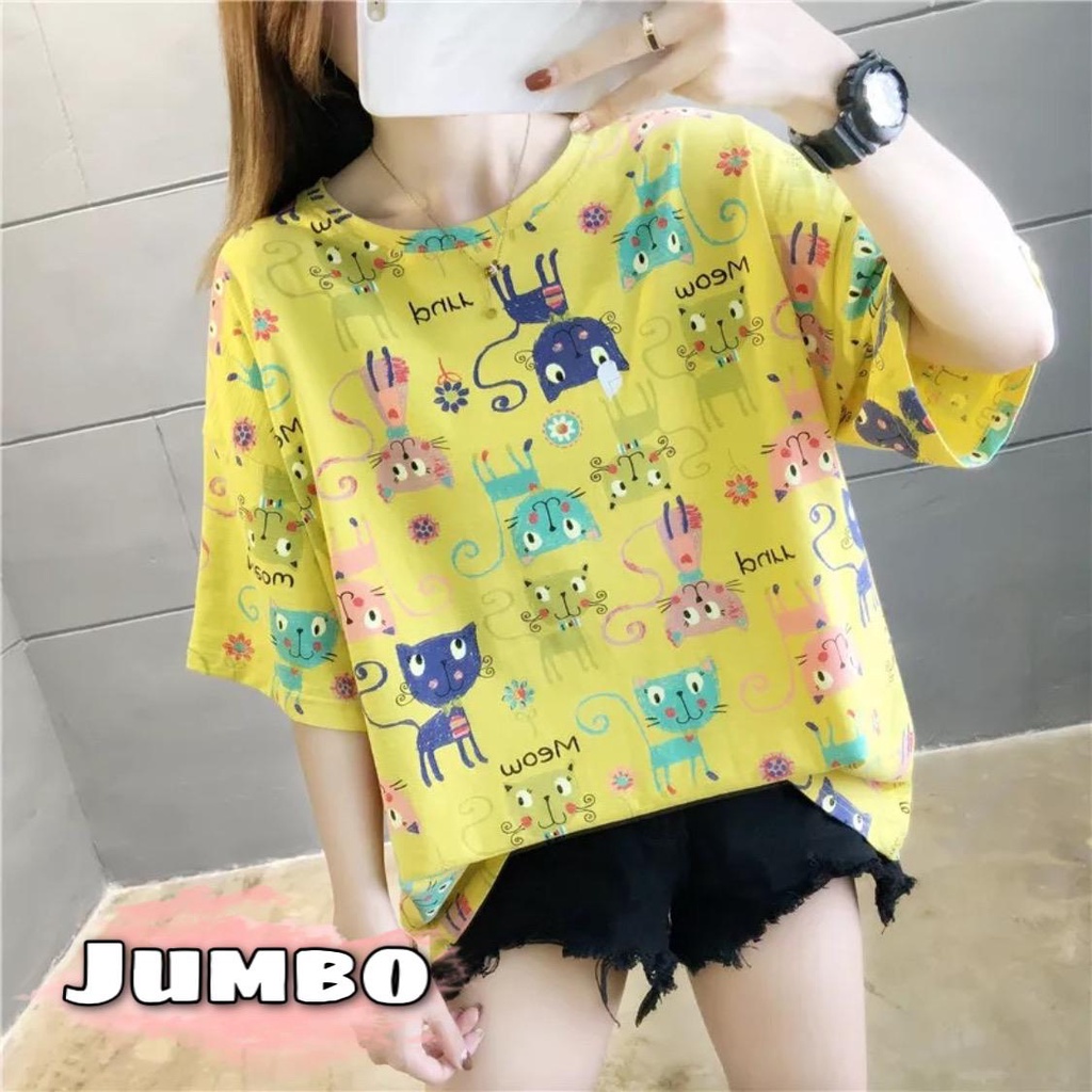 Damai fashion jakarta - ASLI JUMBO baju atasan KAOS JUMBO - big size YUNITA - konveksimurah