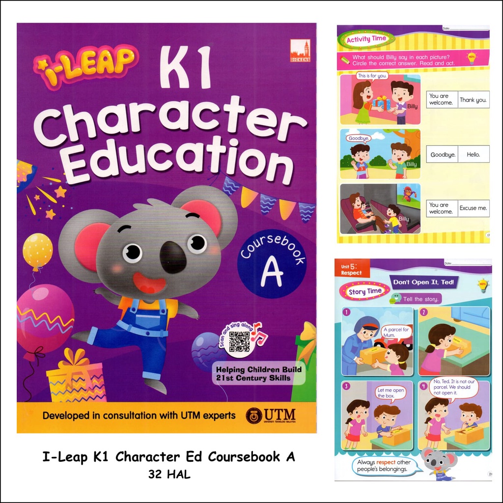 ILEAP / I LEAP  K1 CHARACTER EDU COURSEBOOK - ACTIVITYBOOK