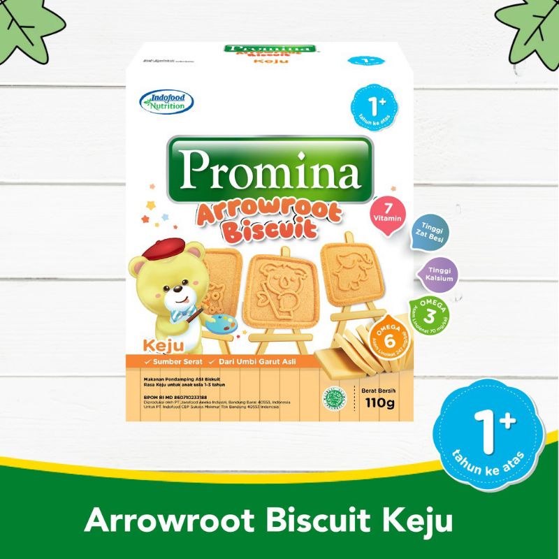 promina biskuit arrowroot keju biskuit balita