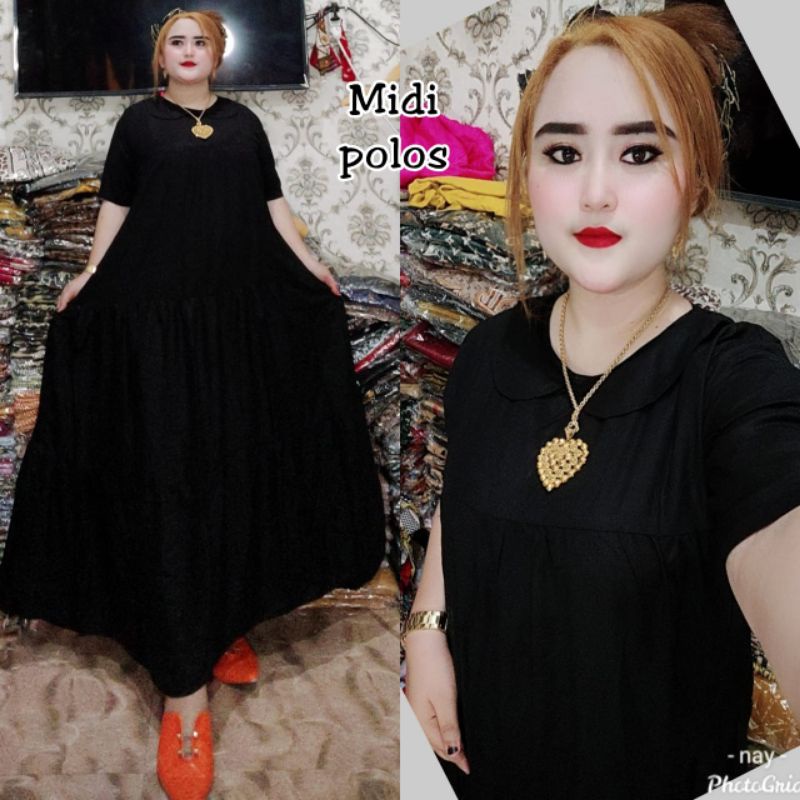 Gamis Midi Polos