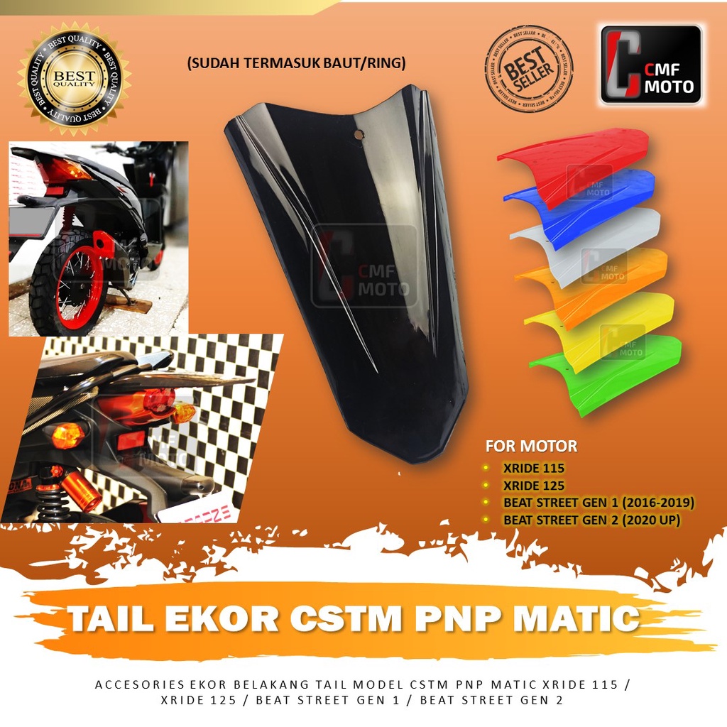 Ekor Tail Belakang CSTM PNP Honda Beat Street X-Ride 125 X-Ride 115 Beat Street 2019-2020