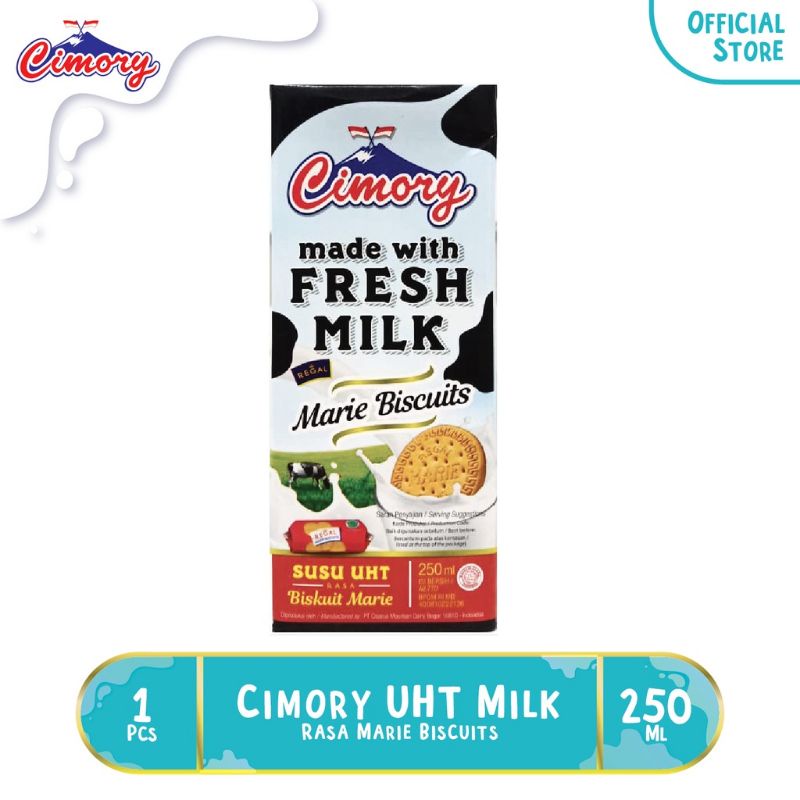 

CIMORY UHT FRESH MILK 250ml -Marie Biscuits Regal